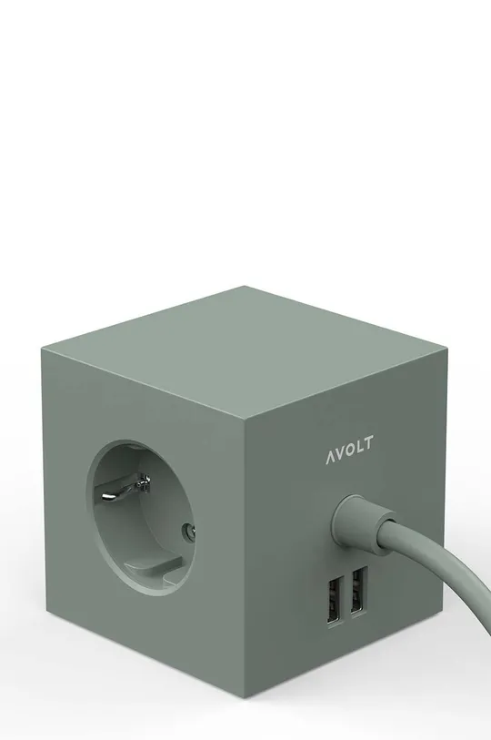 Magnetická nabíjacia kocka Avolt Square 1, 2 x USB, 1,8 m ABS, Zliatina zinku, PC materiál
