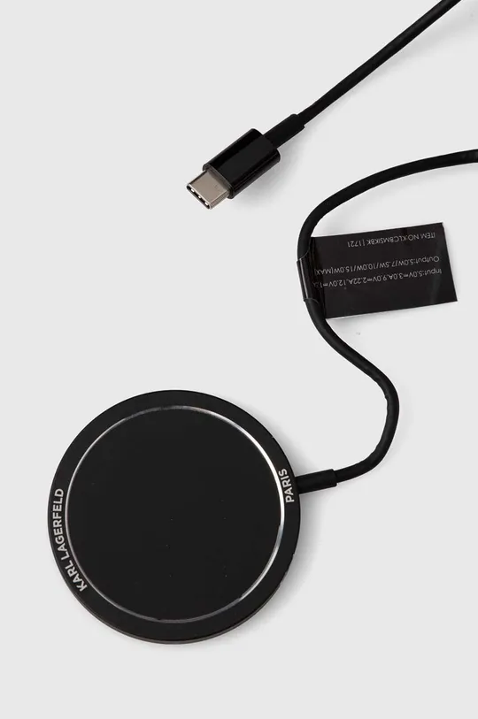 Індуктивний зарядний пристрій Karl Lagerfeld 15W MagSafe чорний