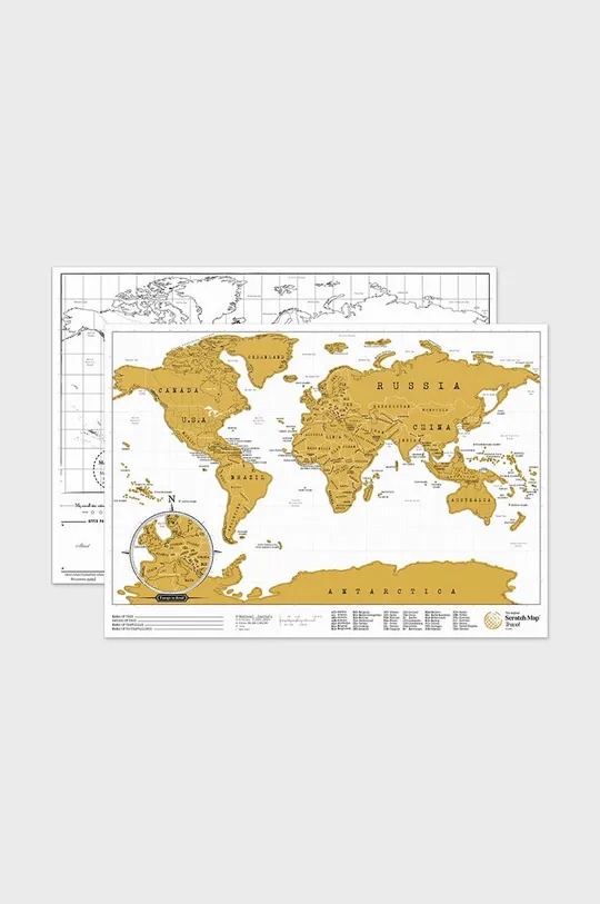 Χάρτης-ξυστό Luckies of London Scratch Map® Travel Edition πολύχρωμο