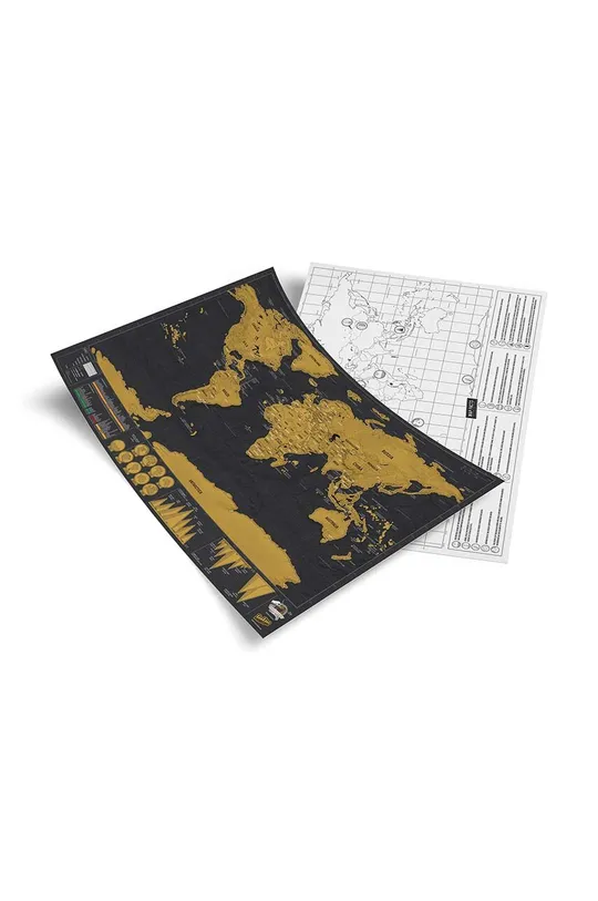 Χάρτης-ξυστό Luckies of London Scratch Map® Travel Deluxe πολύχρωμο