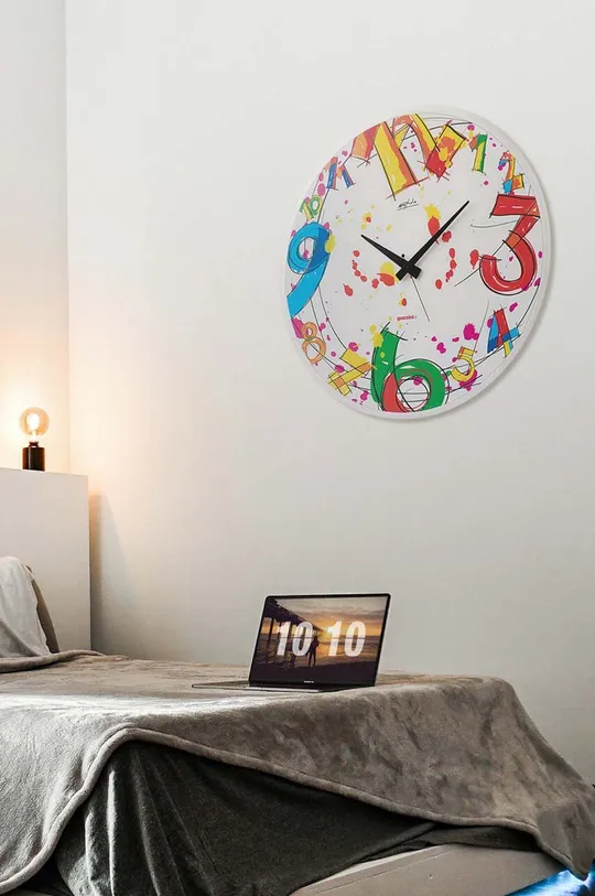 Ρολόι τοίχου Guzzini Number Time πολύχρωμο