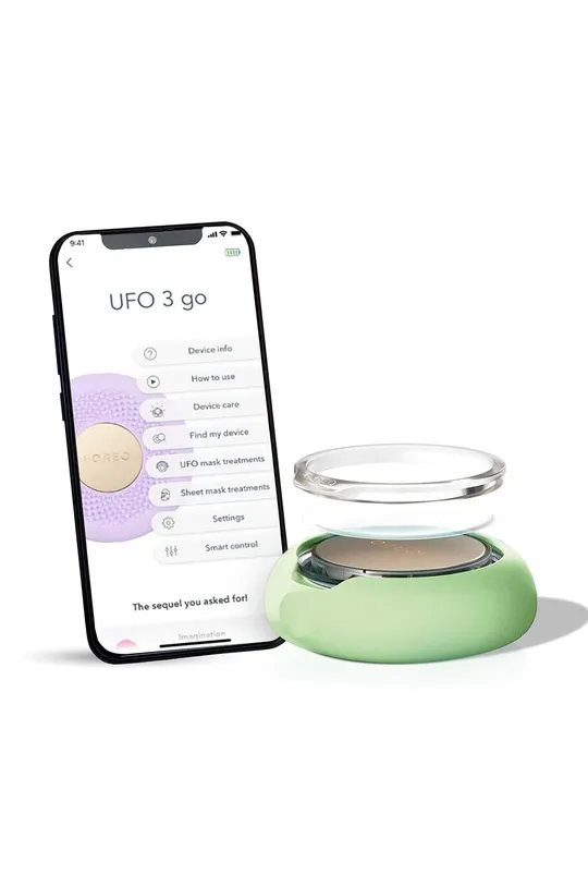 zelená Prístroj na aplikáciu masiek so svetelnou terapiou FOREO UFO™ 3 go