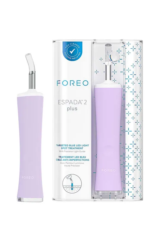 μωβ Συσκευή θεραπείας ακμής με μπλε φως led FOREO ESPADA™ 2 plus Unisex