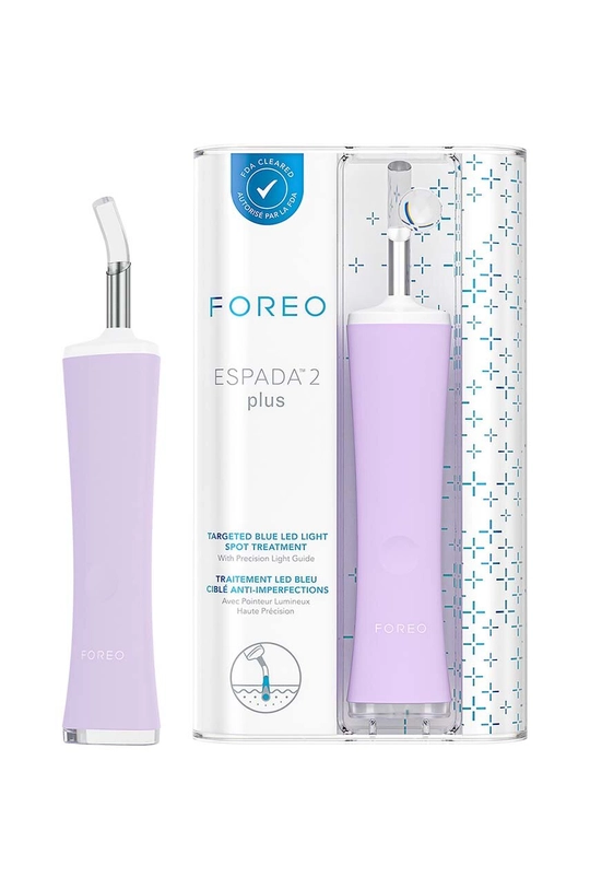 FOREO aparat de terapie pentru acnee cu lumină led albastră ESPADA™ 2 plus violet F1757