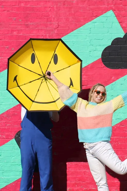 πολύχρωμο Ομπρέλα Luckies of London Smiley Umbrella