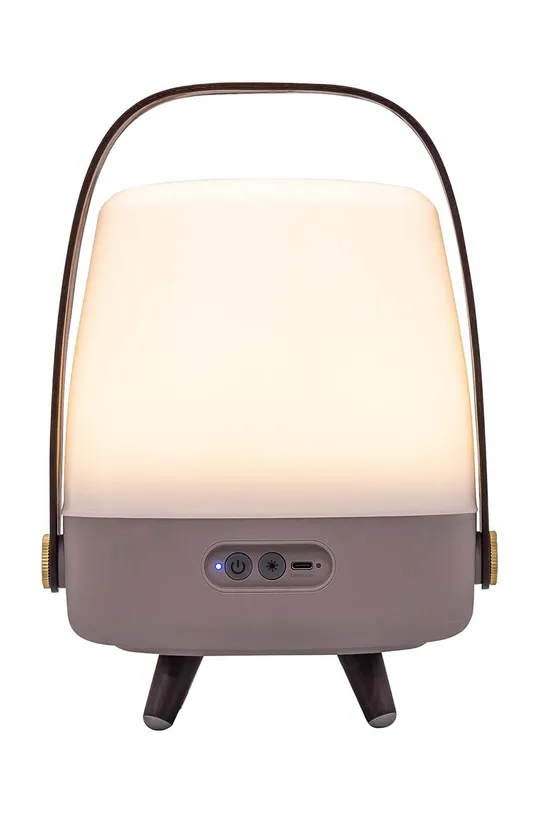smeđa LED lampa sa zvučnikom Kooduu Lite Up Play Mini