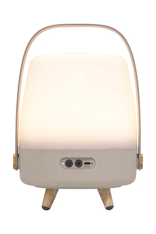 beige Kooduu lampada led con autoparlante Lite Up Play Mini