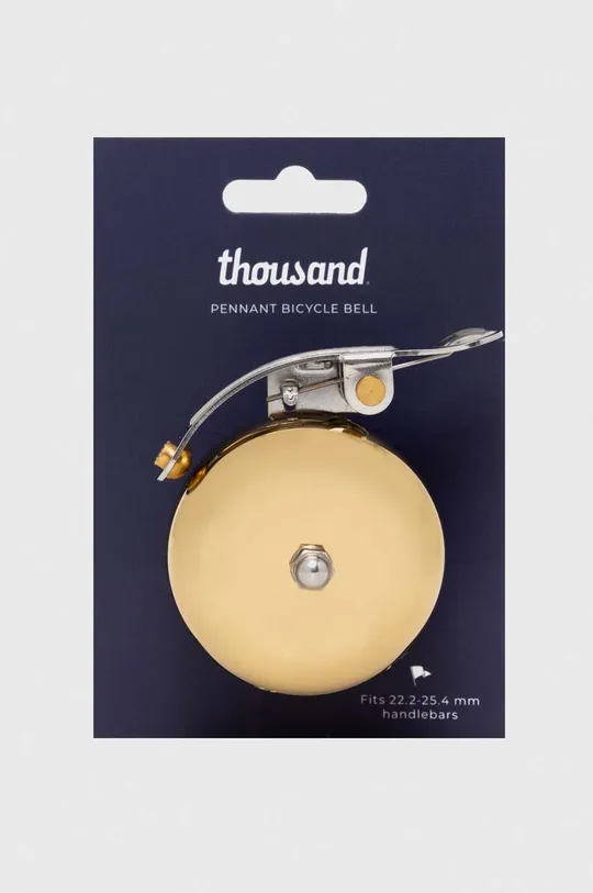 žltá Zvonček na bicykel Thousand Brass Bel Unisex
