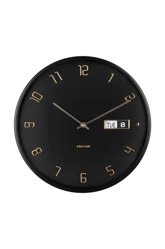 чорний Настінний годинник Karlsson Unisex