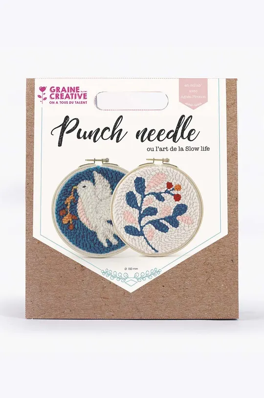 Set za vezenje Graine Creative Diptych Punch Needle Kit Drvo, Tekstilni materijal
