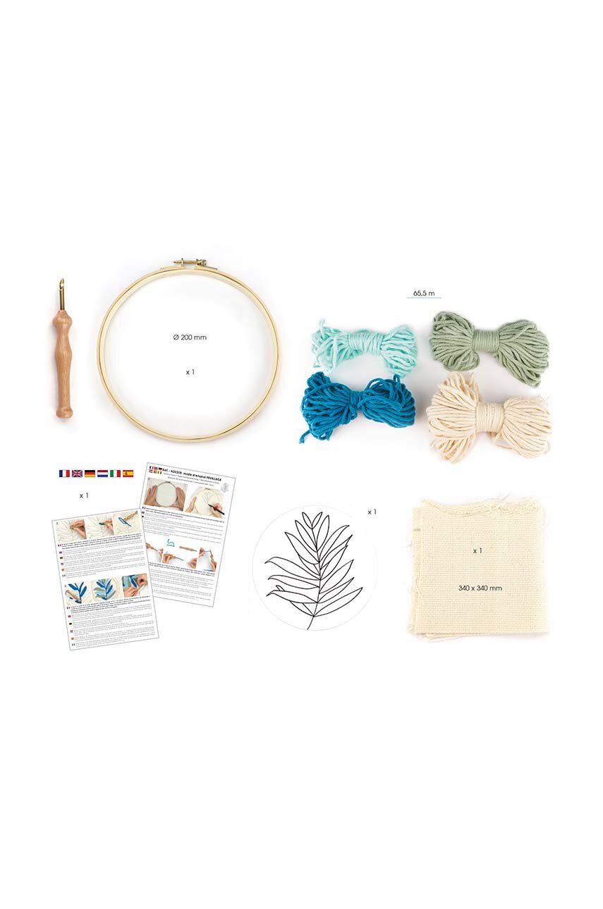 GRAINE CREATIVE Sticktrommel Aus Holz - 180mm Für Kreuzstich & Stickerei