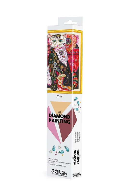 Diy μωσαϊκό σετ Graine Creative Cat Diamond Painting πολύχρωμο