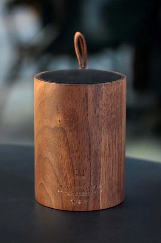 Бездротова колонка з підсвіткою Gingko Design Drum Light Bluetooth Speaker коричневий
