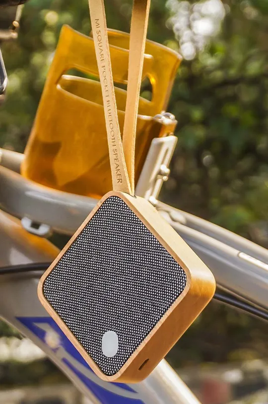 Gingko Design głośnik bezprzewodowy Mi Square Pocket Speaker Drewno, Tworzywo sztuczne