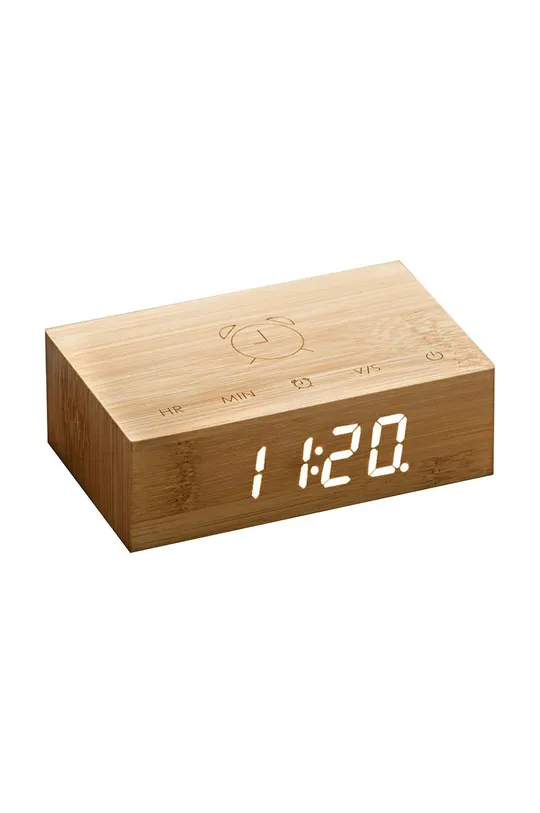 béžová Stolové hodiny Gingko Design Flip Click Clock Unisex
