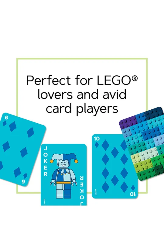 πολύχρωμο Παιχνίδι με κάρτες Lego Brick Playing Cards, English
