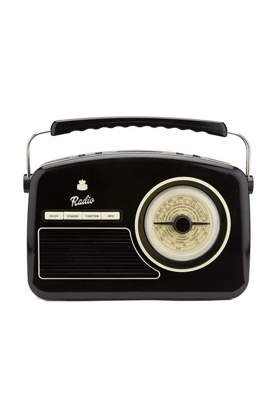 czarny GPO radio z budzikiem Rydell Unisex
