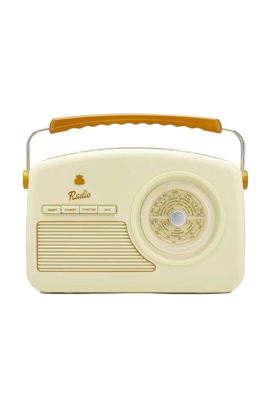 beżowy GPO radio z budzikiem Rydell Unisex