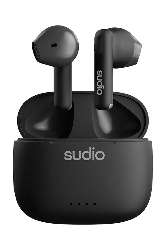 czarny Sudio słuchawki bezprzewodowe A1 Black Unisex