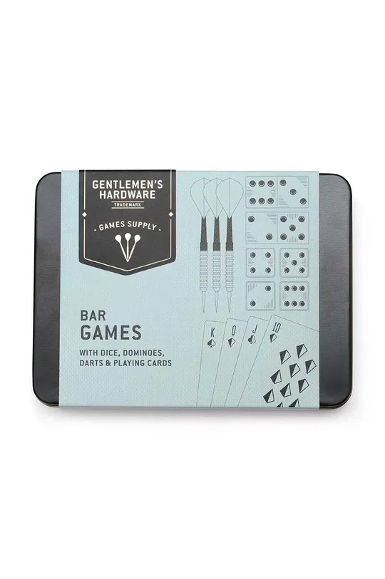 Gentlemen's Hardware zestaw gier barowych w puszce Bar Games in Tin : Tworzywo sztuczne, Metal