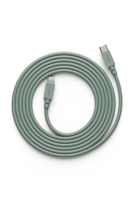 zelená Usb nabíjací kábel Avolt Cable 1, USB-C to Lightning, 2 m Unisex