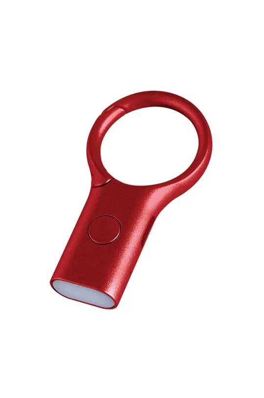 rdeča Obesek za ključe s svetilko Lexon Nomaday Unisex