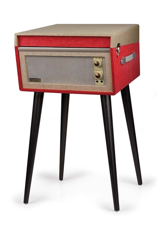 Crosley gramofon Bermuda : Tworzywo sztuczne, Płyta MDF, Metal, Len, Drewno