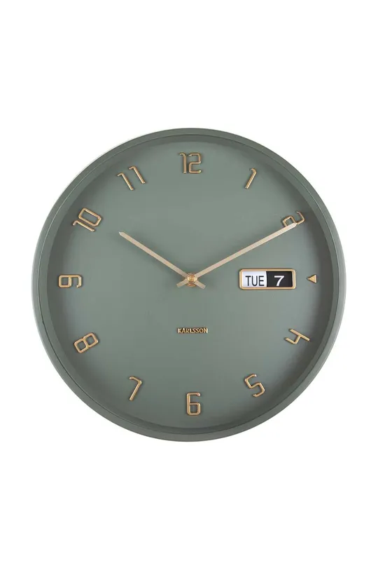 зелений Настінний годинник Karlsson Unisex