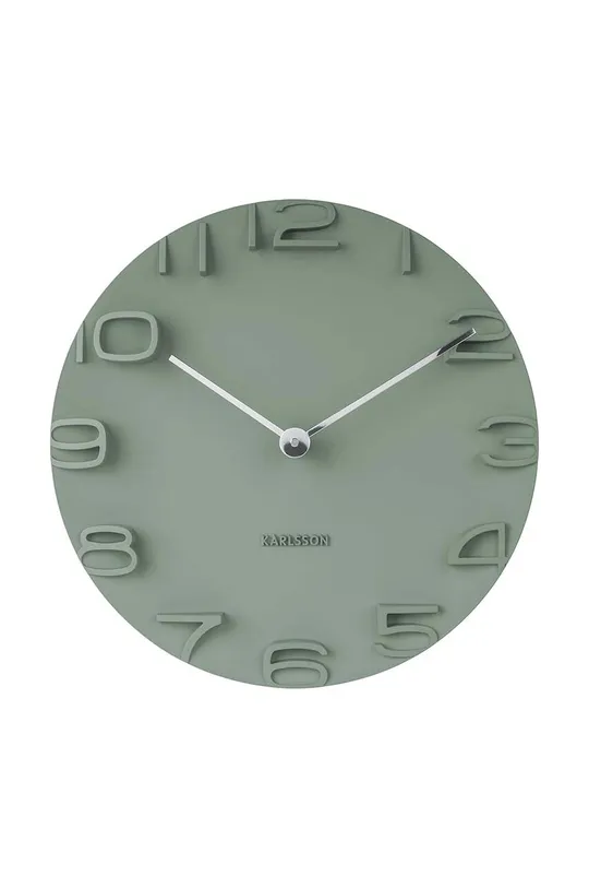zielony Karlsson zegar ścienny Unisex