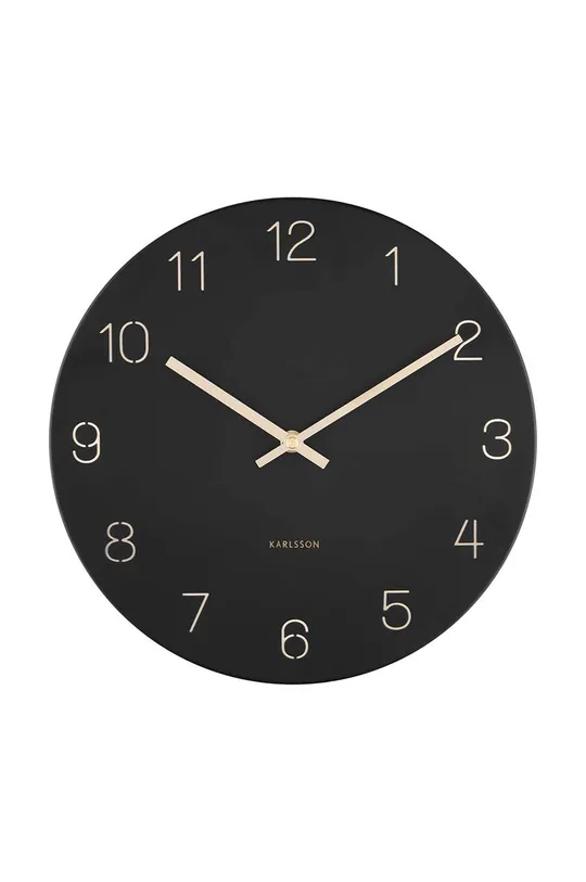 чорний Настінний годинник Karlsson Charm Unisex