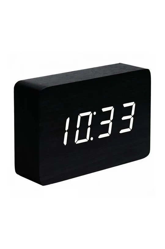 чёрный Настольные часы Gingko Design Brick Black Click Clock Unisex