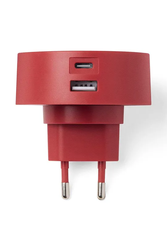 червоний Зарядний пристрій Lexon Poweron 30W USB-C/USB-A