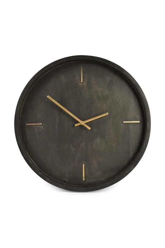 μαύρο Ρολόι τοίχου S|P Collection Wood Unisex