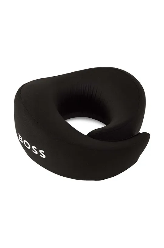 BOSS set za putovanje - maska za oči, jastuk za vrat i čepići za uši Black Travel Kit 3-pack crna