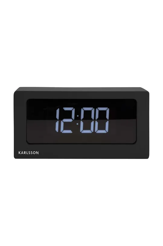 czarny Karlsson zegar stołowy Boxed LED Unisex