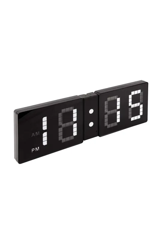 Karlsson zegar ścienny LED Look Flip czarny
