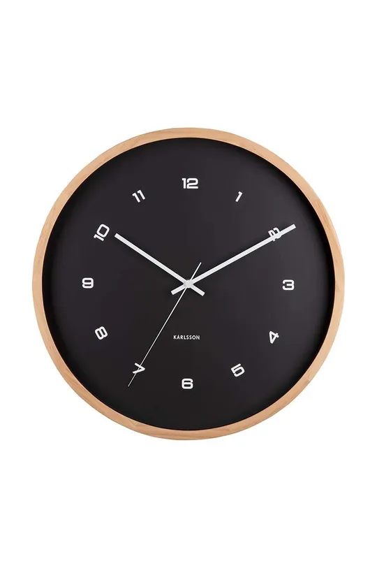 μαύρο Ρολόι τοίχου Karlsson Modesta Unisex