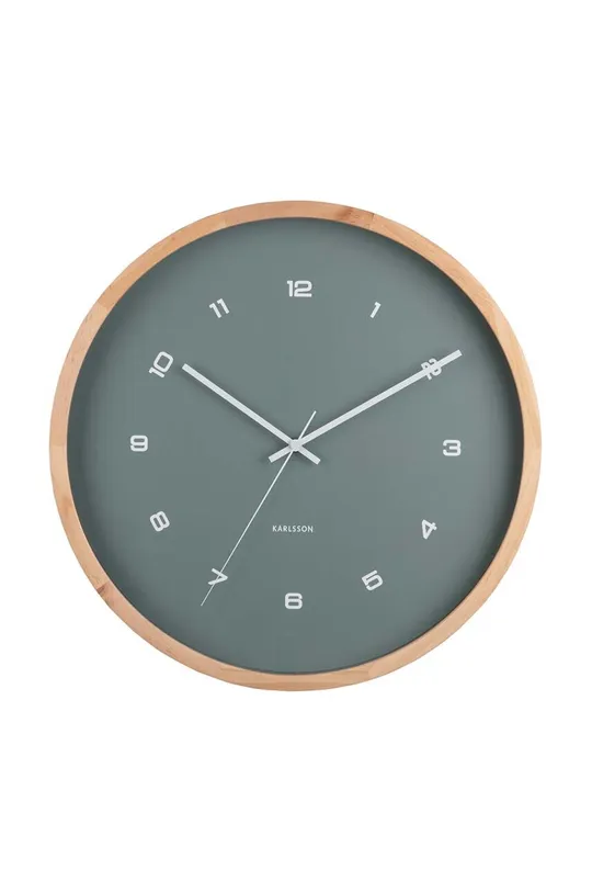 зелений Настінний годинник Karlsson Modesta Unisex