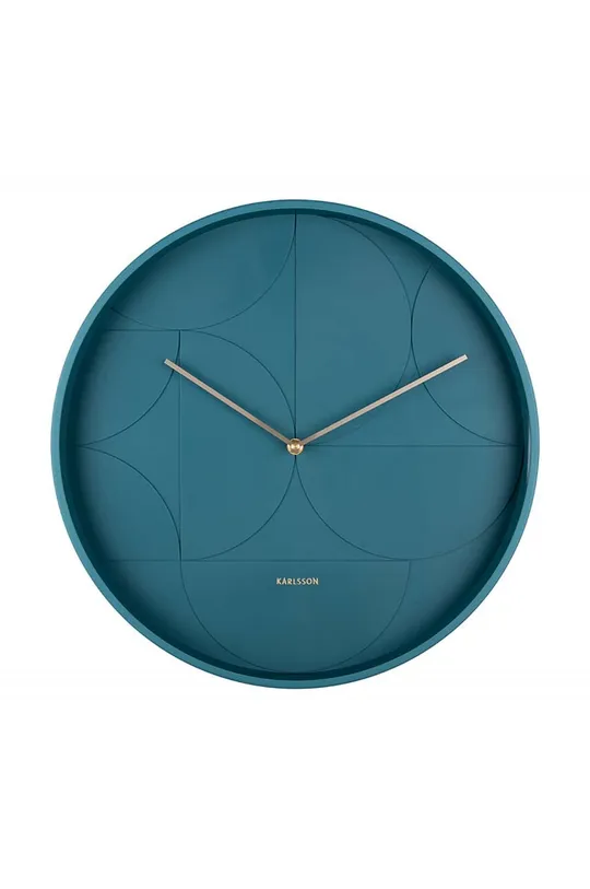 блакитний Настінний годинник Karlsson Echelon Circular Unisex