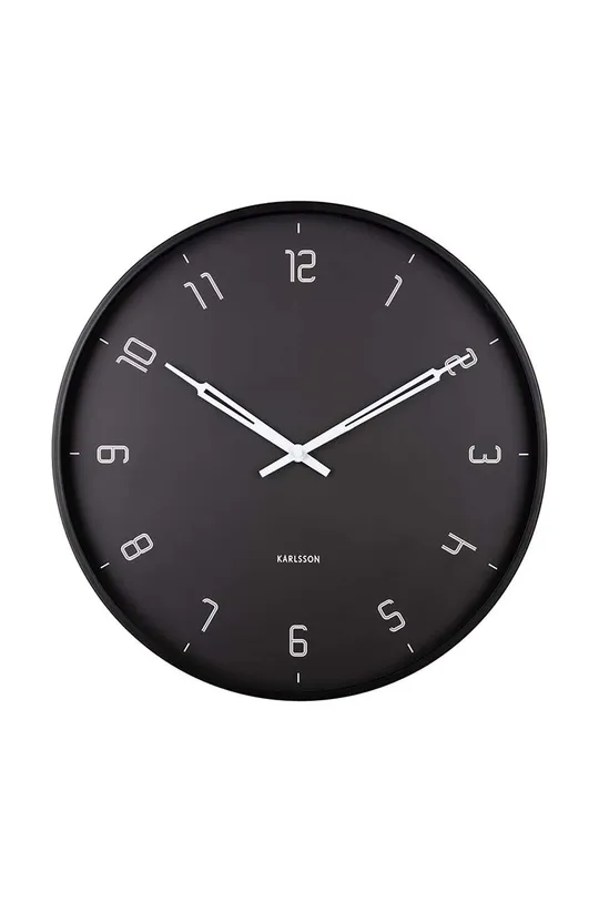 чорний Настінний годинник Karlsson Stark Unisex