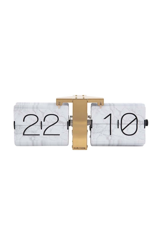 λευκό Ρολόι αναστροφής Karlsson Flip Clock No Case Unisex