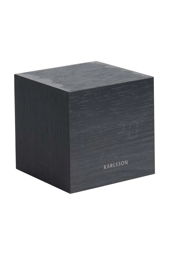 Budík Karlsson Mini Cube čierna