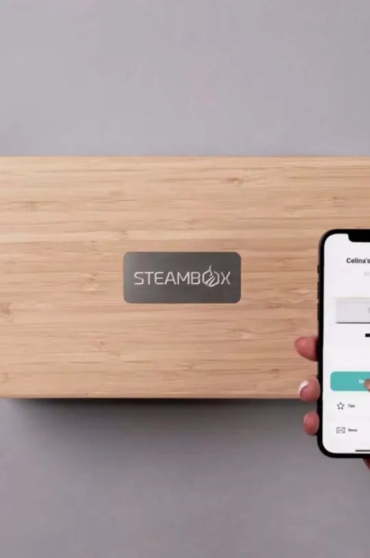 Steambox lunchbox z funkcją podgrzewania The Self - Heating Lunch : Tworzywo sztuczne, Drewno