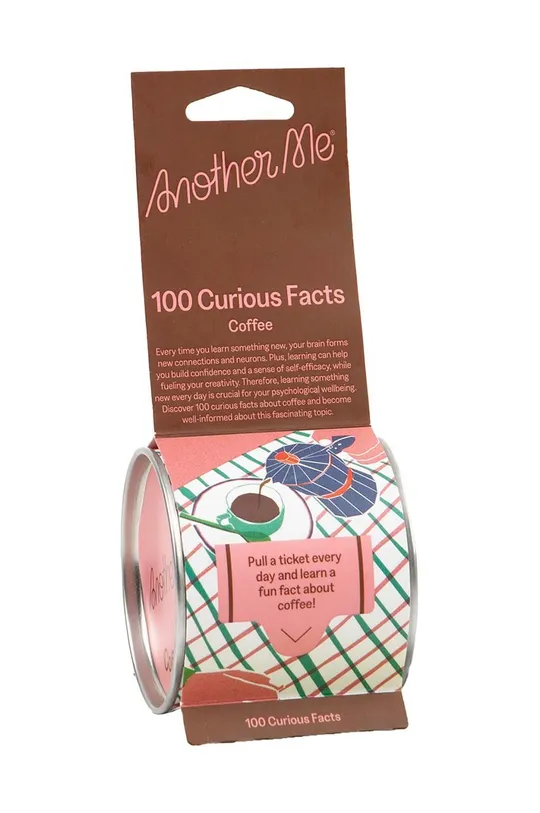 multicolor Another Me zestaw karteczek 100 Curious Facts, Coffee, English Unisex