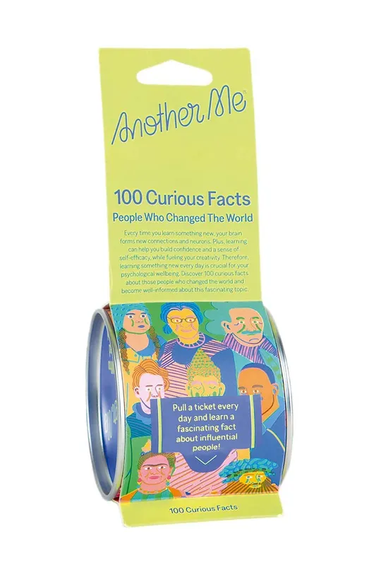 multicolor Another Me zestaw karteczek 100 Curious Facts, People who changed the world, English Unisex