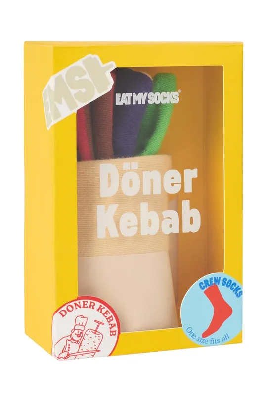 viacfarebná Ponožky Eat My Socks Döner Kebab Unisex