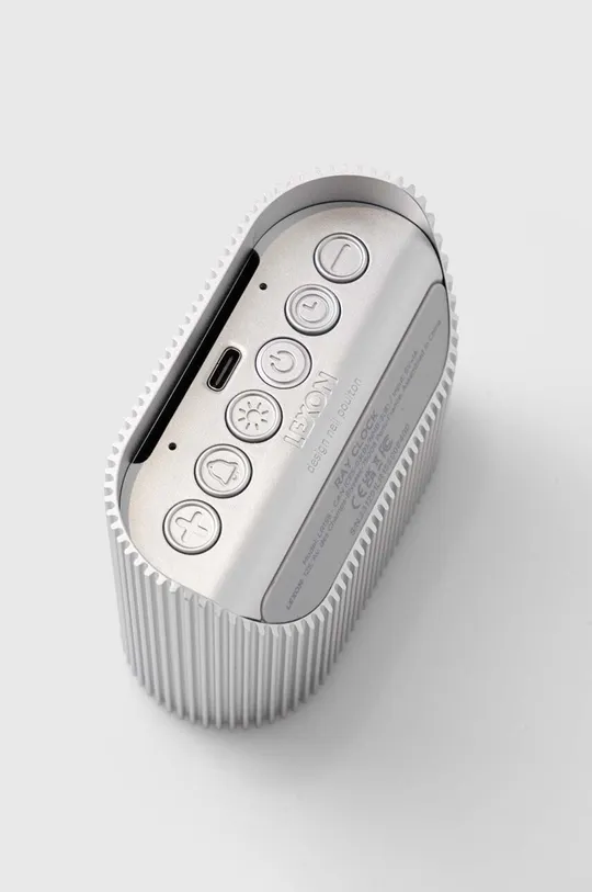 Lexon budzik Ray Clock : Aluminium, Tworzywo sztuczne