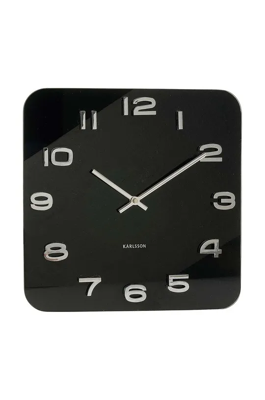 чорний Настінний годинник Karlsson Vintage Unisex