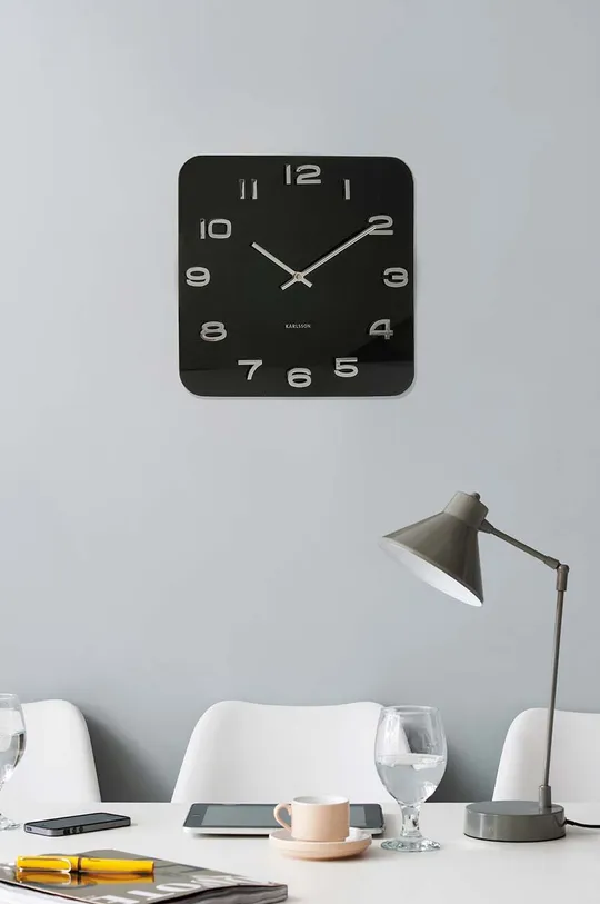 Nástenné hodiny Karlsson Vintage čierna