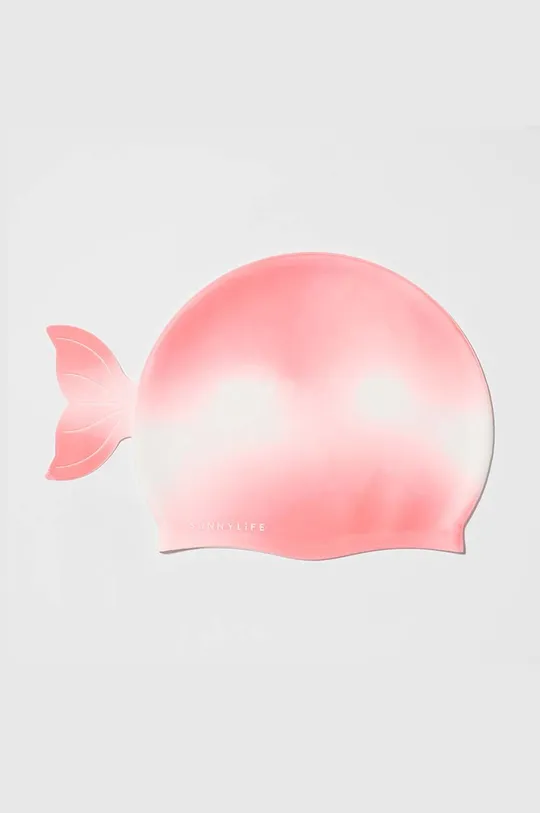 πολύχρωμο Παιδικό σκουφάκι κολύμβησης SunnyLife Melody the Mermaid Pink Unisex